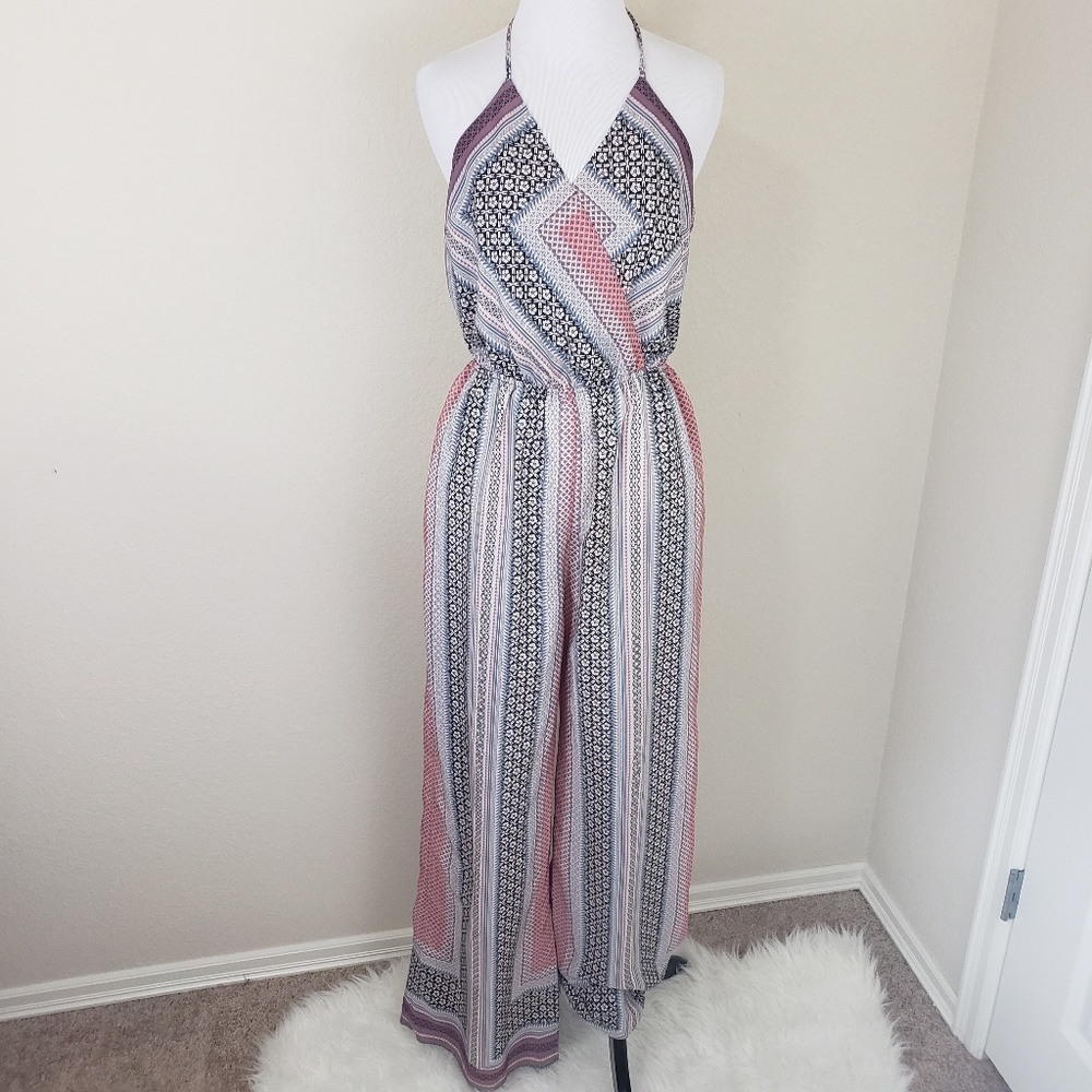 Backless Halter Top Jumpsuit